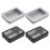 4Piece Metal Storage Box Set with Clear Lids, Small Rectangular Tin Containers with Lids, Organizer Boxes for Small Items 1