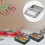 4Piece Metal Storage Box Set with Clear Lids, Small Rectangular Tin Containers with Lids, Organizer Boxes for Small Items 3