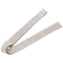 Crystal Diamond Belt Trim Hot Melt Adhesive 0.5 Yard ChampagneAB Color