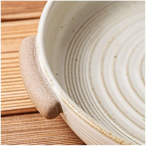 Ceramic Baking Dish For Oven DoubleHandled Lasagna Pan Casserole Dish 8.5Inch White Bakeware 1