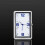 Car Clock Quartz Movement Glass Mirror Dashboard Mount Model B 1