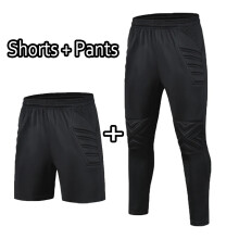 (Blank Shorts Pants, 2XS Height 130-140CM) Kids Adult Goalkeeper Soccer Pants Child Men Women Goalie Football Shorts Sponge Protection