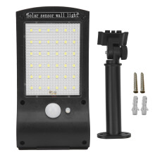 Solar Flood Light Outdoor Motion Sensor Super Bright Security Light Wall Mountable Waterproof with Remote Control Function Adjustable Angle Heatproof