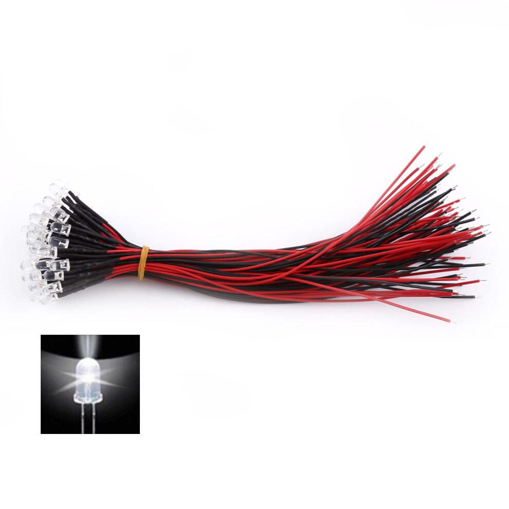 Led Diodes 50Pcs Prewired Dc 912V 3Mm 5Mm 10Mm Water Clear Leds, 12 Leds With 20Cm Wire, White Red Blue Green 9094768815724
