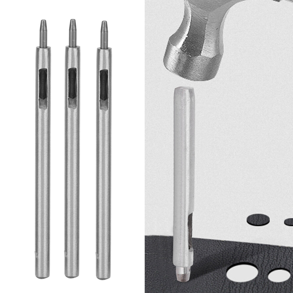 3Pcs Alloy Steel Round Hole Puncher Leather Craft Cutter 1.5Mm 9381379169873
