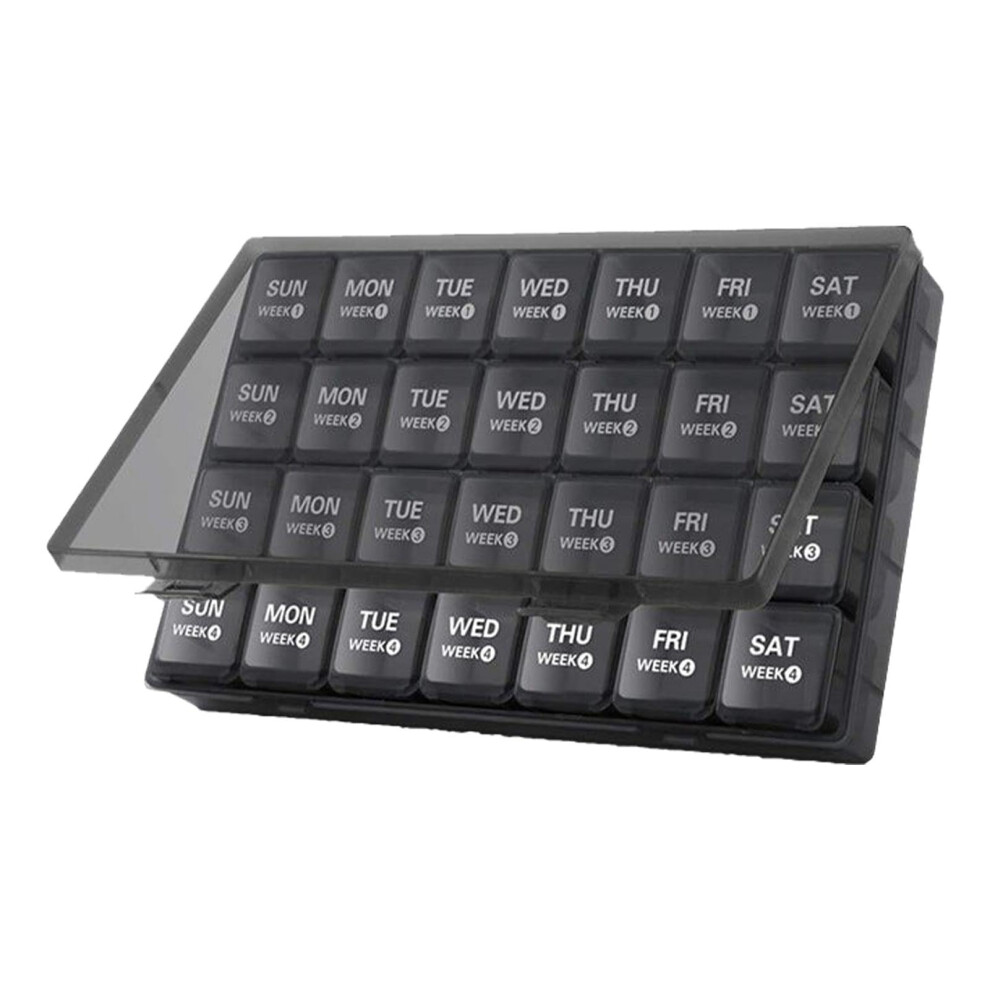 Pill Organizer: Portable Pill Box, Travel Medication Box  Pill Container