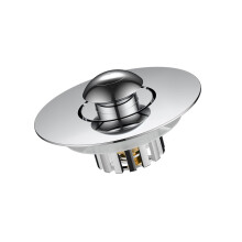 Bathtub Drain Stopper with 360 Rotating Filter Basket, AntiClogging Metal Plug for Easy Cleaning