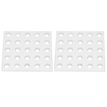 Aluminium Mesh Sheets 2pcs 5x5 Hole Industrial Grid Plate 3116‑0040‑0040