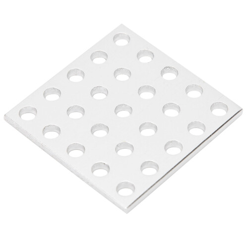 2pcs 5x5 Hole Aluminum Grid Panel Mesh 2.5mm Thick for Industrial Use 2