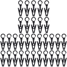 50 Stuks RV Luifelverlichtingsclips, Gordijnhaken met Clips, 360 Aanhanger, Kerstfeestverlichtingssnoerhouder, Ophanghaak