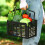 Handlebar basket with quick attachment, 5 kg load, fits 9 cm displays, black 2