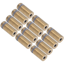 12Pcs Stainless Steel Gold Wall Sign Standoff Screws 12x25mm