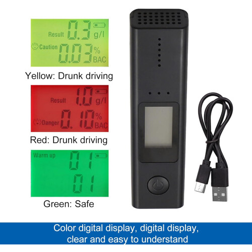 Breath Analyzer LCD Digital Display Fast Response Breath Alcohol Tester For Car Drivers 2