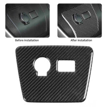 Carbon Fiber Cigarette Lighter Panel Cover for Prius 2012-2015 RHD 156x115mm