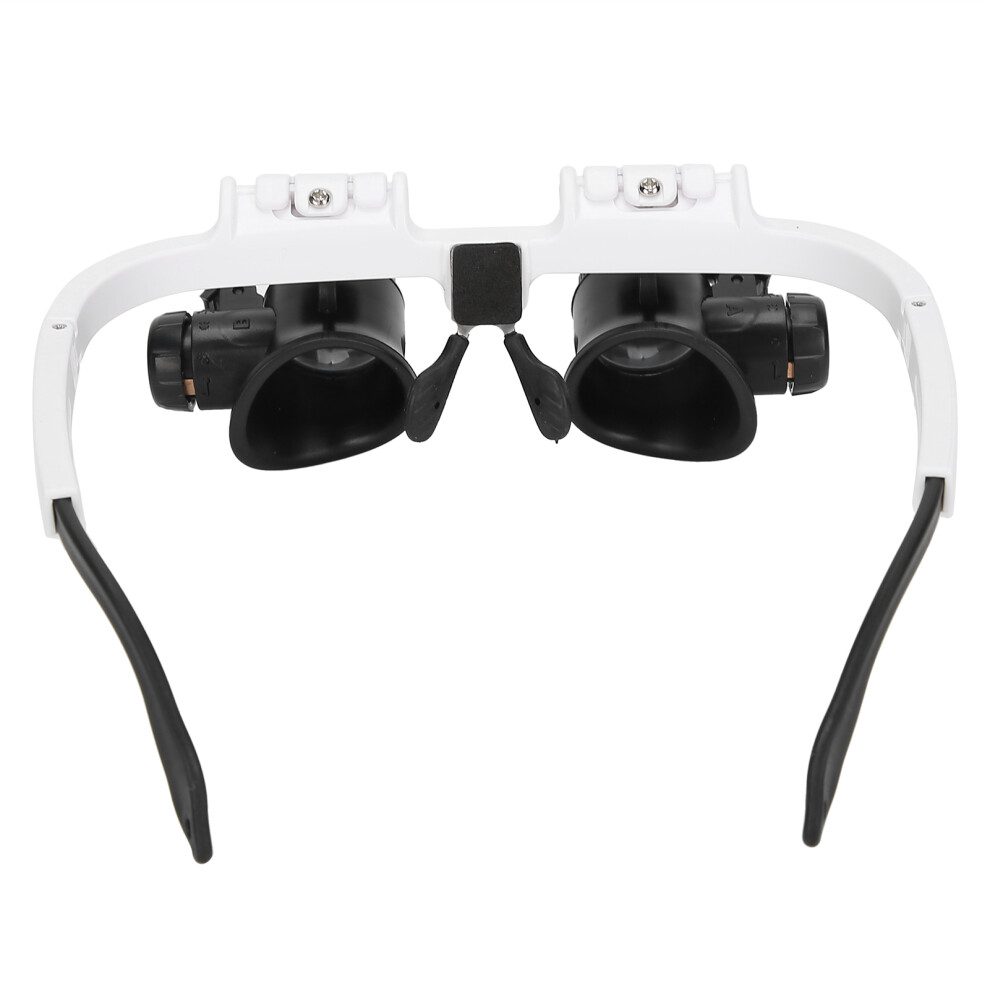 Light Led Magnifier Glasses 23X Magnification Adjustable For Comfort