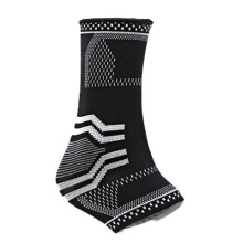 Compression Ankle Support Sleeve, Thermoregulation Technology for Recovery and Sports, Adjustable Fit with Moisture-Wicking Fabric, Stabilizing Gel P