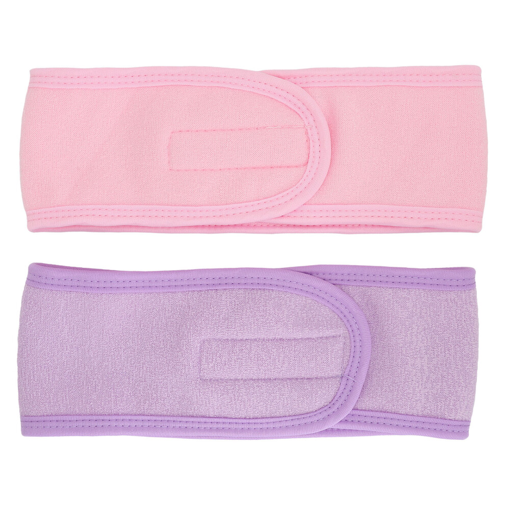 Facial Headband For Beauty Care, Adjustable Velcro Soft Terry Cloth Washable Reusable Towel Head Wraps For Makeup Facials And Skincare Routine