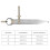 Adjustable Leather Craft Spacing Gauge & Compasses, 6in Woodworking Tools 6