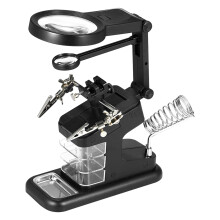 USB Welding Clamp Table Magnifier Helping Hands Soldering Work Light for Table Mounting Watch Tools