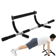 Door Pull Up Bar, Sturdy Steel Construction, Upper Body Fitness Training Bar
