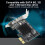 Placa de expansão PCIe SATA3.0 com suporte AHCI, sem RAID, com funcionalidade Plug and Play, velocidades de 6 Gb/s para Windows, Mac e Linux, com 8