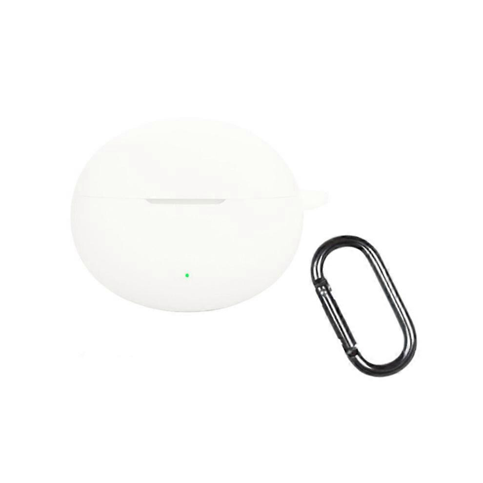 Earphone Protective Case For Oneplus Buds 4 Scratch Resistant With Carabiner White 6901508067523