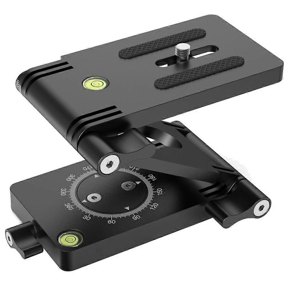 Camera Tripod Head, Aluminum Alloy, 4Kg Load With Bubble Level Black 6901508068933