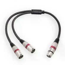 Cabo Divisor 3Pin XLR Um para Dois 50CM Duplo Blindado Vermelho Equipamento de Áudio Profissional Divisor de Sinal