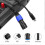Καλώδιο ήχου USB-C σε XLR Male για τηλέφωνα, λάπτοπ και μίξερ 100cm Μεταλλικό Πλέγμα Μαύρο 2