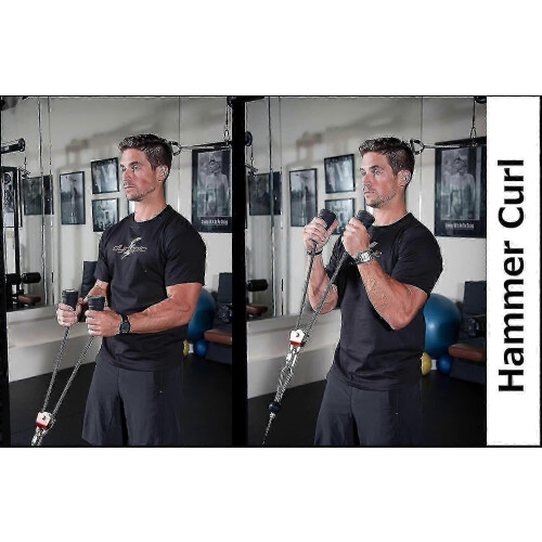 Bicep Rope with Neutral Grip Design and Double Helix Handle 2