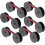 Typewriter Ribbon 6-Pack Red and Black Dual Ink Pre-Inked Compatible with Multiple Models 1