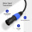 Καλώδιο ήχου USB-C σε XLR Male για τηλέφωνα, λάπτοπ και μίξερ 100cm Μεταλλικό Πλέγμα Μαύρο 5