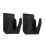 Barcode scanner stand adjustable 2 pack black plastic material space saving 1