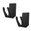 Barcode scanner stand adjustable 2 pack black plastic material space saving 2