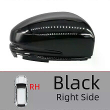 Capa de Espelho Retrovisor, para Honda GK5 2014-2019, Carcaça ABS Preta para Direita (Preta RH)