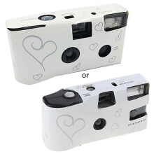 Disposable Film Camera Wit 11.5cm Ingebouwde Batterij 16 Opnames met Flash Cadeaumodel