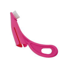 Pet Toothbrush Silicone Finger Toothbrush For Cats And Dogs Den Care Hot Pink Multifunctional Oral Care Tool