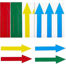 Arrow Vloerstickers 60 Stuks PET Materiaal 39.5x148.5mm Waterdicht Verwijderbaar Winkelhuisrichtingsborden