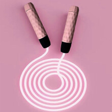 LED verlichte springtouw Roze ABS+PVC+vezelmateriaal