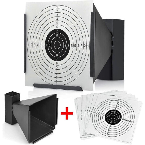 Support cible 15*14*19 cm noir avec 100 cibles de tir 1