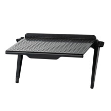 Antislip Computer Monitor Shelf Platform With Mount For TV Screen Storage Desktop Organizer Black Large
