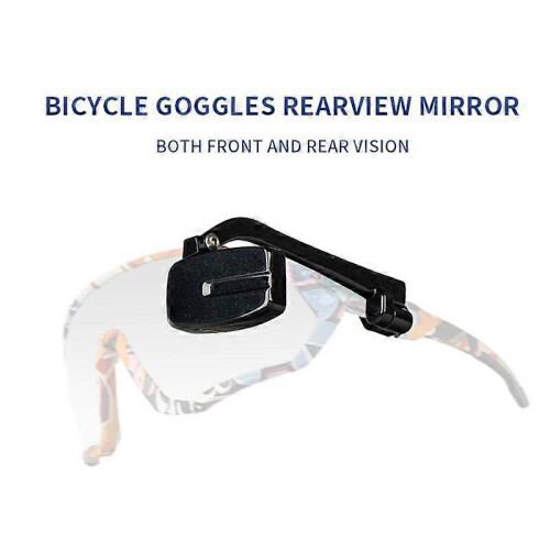 Bicycle Rear View Mirror, ABS Material, Suitable for Helmet Sunglasses Black 1