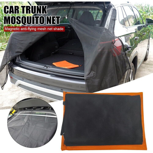 Car Tailgate Mesh Screen Magnetic Bug Net for RV Camping with DualWay Closure 2