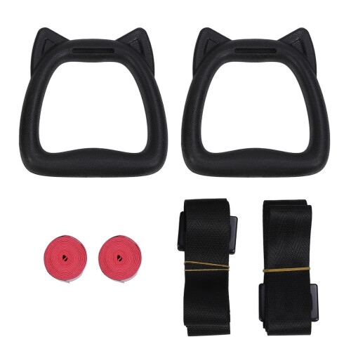 Kids Gymnastic Pull Up Rings 1m Strengthen Core & Stability 1