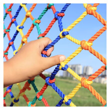 Protective Net Nylon Mesh, AntiFall Stair and Balcony Safety Net, Custom Length 6x1m, 6mm3cm Mesh, Multicolor