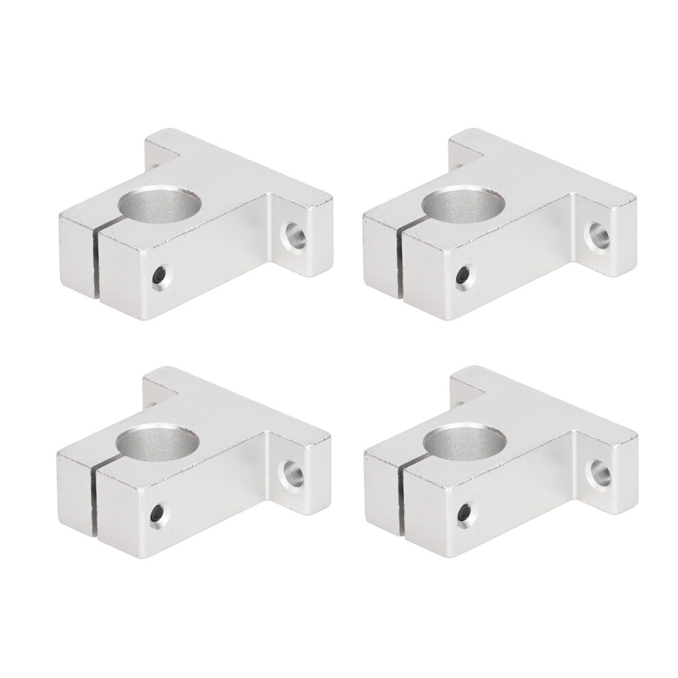 4 Pcs Aluminum Rail Guide Support 16Mm Linear Shaft Bracket 5041375477795