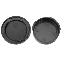 Canon FD Mount Compatible Front Body & Rear Lens Cap Set - Compact & Strong