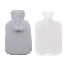 Terapeutické teplo, termofor s měkkým krytem, 2l PVC materiál, nepropustný, bezpečné a snadné použití pro horké a studené obklady,