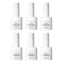 Set de esmaltes de uñas en gel UV antidesconchado, de secado rápido, semipermanentes, de larga duración, con poco olor, no tóxicos y respetuosos