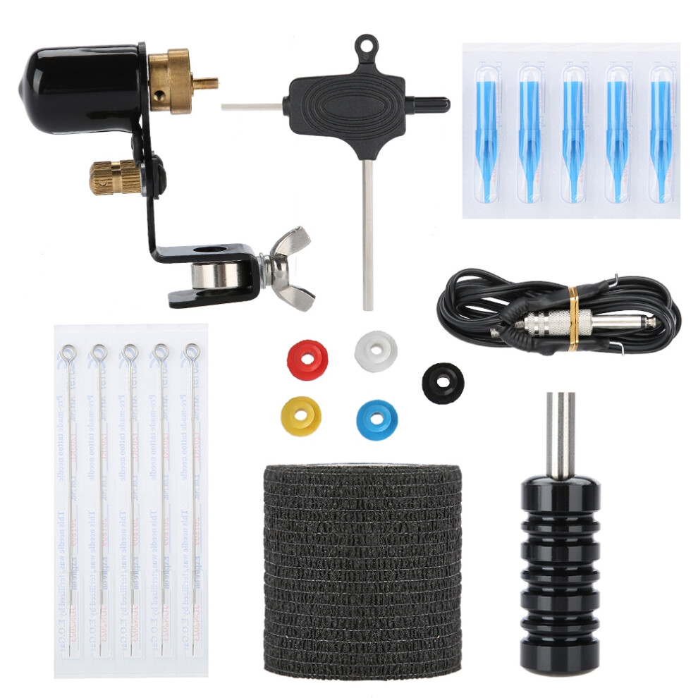 Adjustable Voltage Tattoo Machine For Artists Silent Operation Low Vibration Professional Rotary Tattoo Equipment High Load Speed Durable Metal Frame